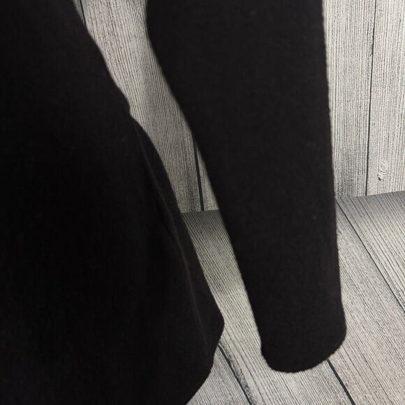 NWT J. Crew Women's XS Black Reversible V-Back Tunic Long Sleeve Sweater h9770 - Picture 5 of 12